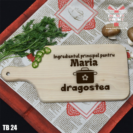 Ustensile bucatarie - Tocător personalizat Ingredientul TB24