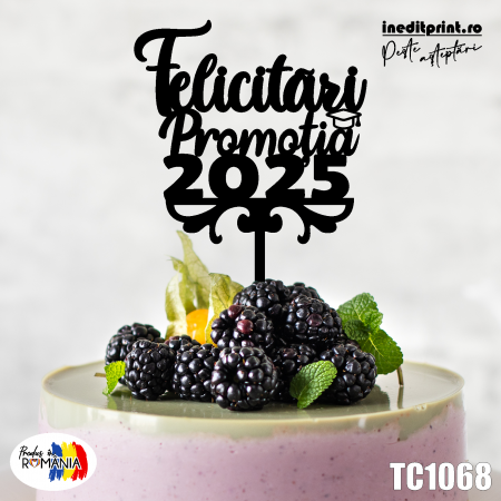 Engleza - Topper Tort Absolvire TC1068
