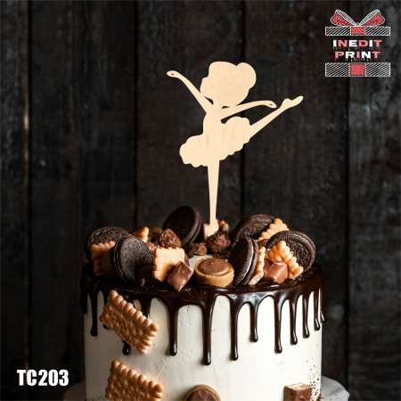 Diverse - Topper Tort personalizat Balerina TC203