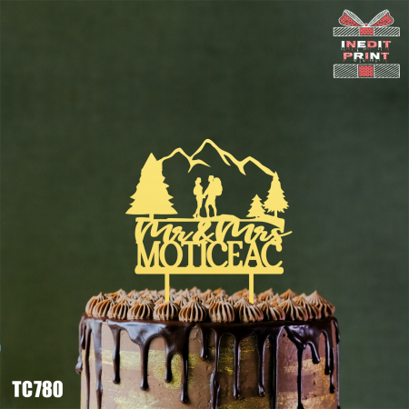 Alte evenimente - Topper Tort Personalizat Mountain TC780