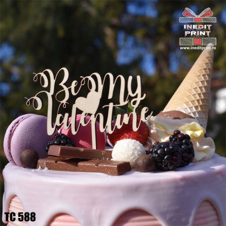 Topper tort Be my Valentine TC588