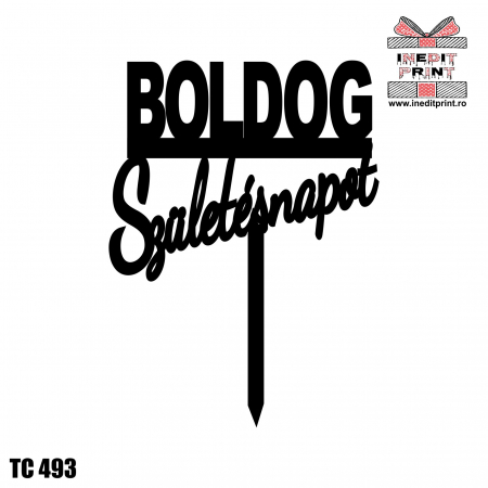 Topper tort Boldog Szuletesnapot TC493 [3]