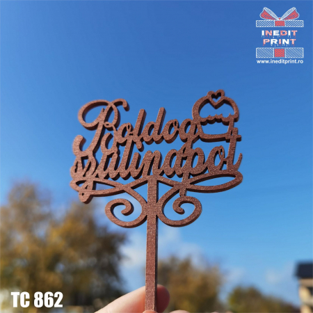 La multi ani - Topper Tort Boldog Szulinapot TC862