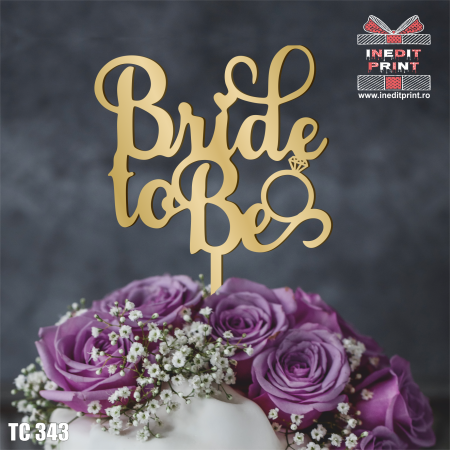 Bride (Mireasa) - Topper tort Bride to Be TC343