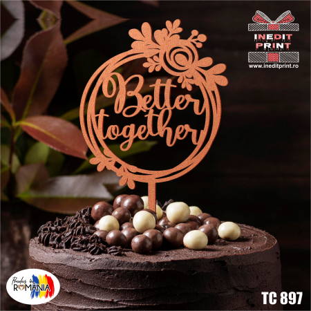 Ilustratii - Topper Tort Better Together TC898