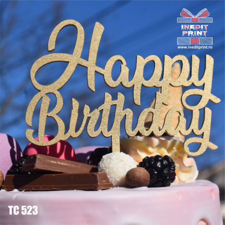 Happy Birthday - Topper tort Happy Birthday TC523