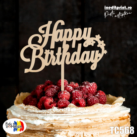 Happy Birthday - Topper tort Happy Birthday TC568