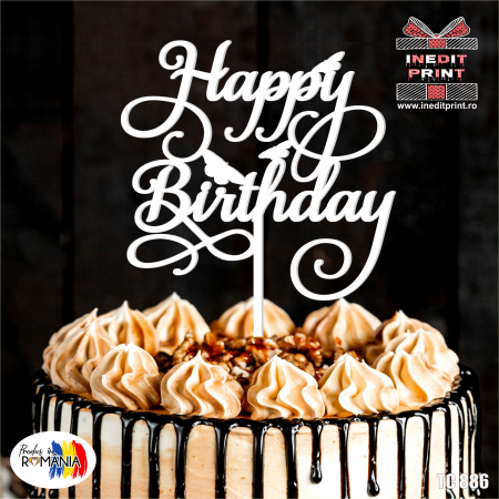 Happy Birthday - Topper tort Happy Birthday TC886