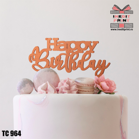 Toppers - Topper Tort Happy Birthday TC964