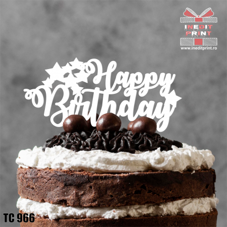 Toppers - Topper Tort Happy Birthday TC966