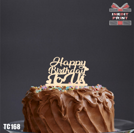 Dragoste (Love) - Topper Tort  Happy Birthday  To Us TC168