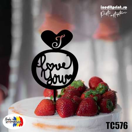 Valentines Day - Topper tort I Love You TC576