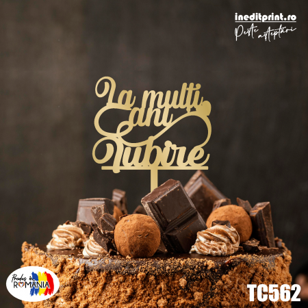 Topper tort La multi ani, iubire! TC562 [1]