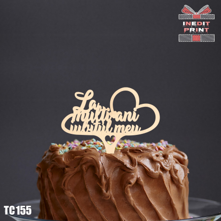 Valentines Day - Topper Tort La mulți ani TC155