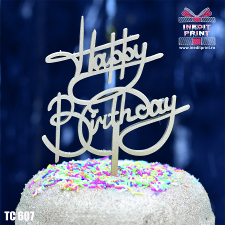 Happy Birthday - Topper tort Happy Birthday TC607