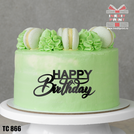 Oneline (Topper Lateral) - Topper Tort Happy Birthday TC866