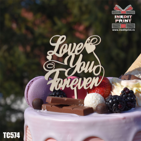 Valentines Day - Topper tort Love you forever TC574