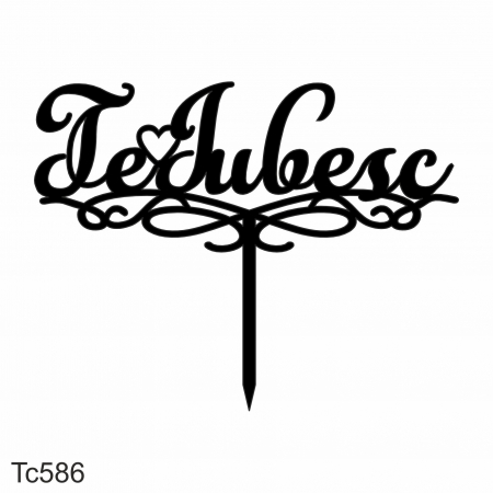 Topper tort Te iubesc TC586 [3]