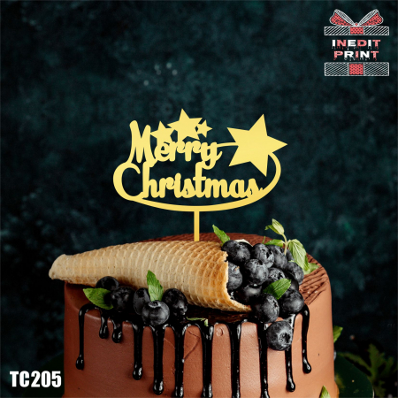 Craciun / An nou - Topper tort Merry Christmas TC205