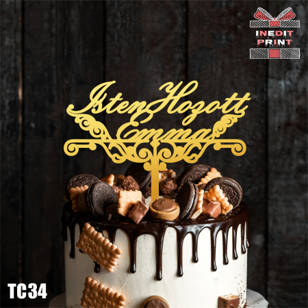 Toppers - Topper Tort Personalizat TC34