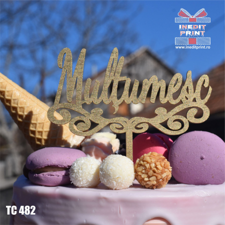 Topper tort Multumesc TC482 [1]