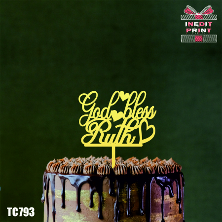Alte evenimente - Topper Tort God bless you TC793