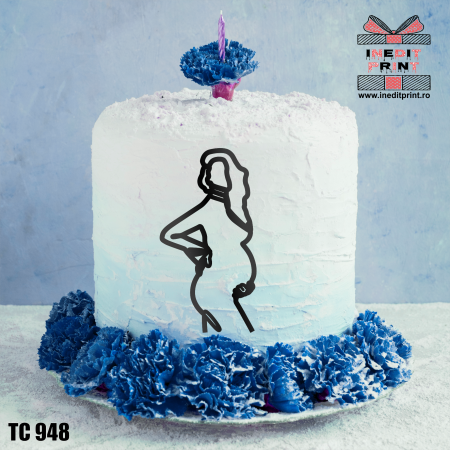 Toppers - Topper Tort Oneline Graviduta TC948