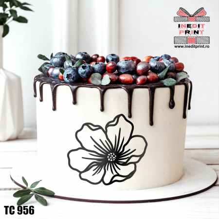 Toppers - Topper Tort Oneline FloareTC956