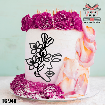 Toppers - Topper Tort Oneline Flori TC946