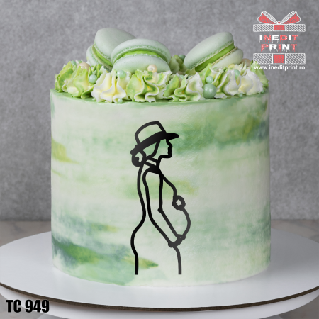 Toppers - Topper Tort Oneline Graviduta TC949