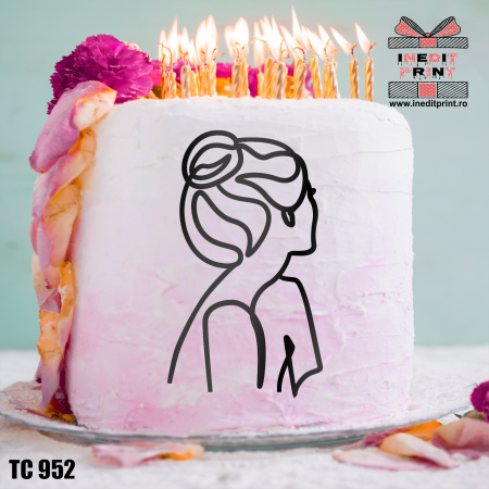 Toppers - Topper Tort Oneline Girl TC952