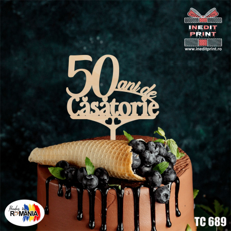 Topper Tort 50 ani de casatorie TC689 [2]