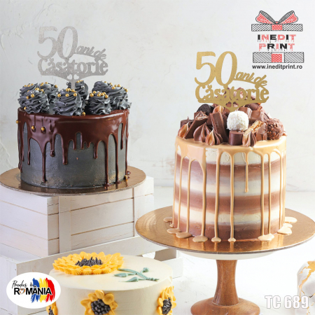 Toppers - Topper Tort 50 ani de casatorie TC689