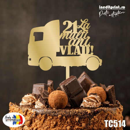 Topper Tort Personalizat Camion TC514 [2]
