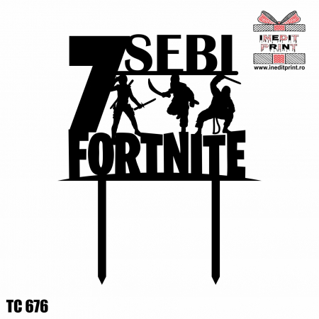 Topper tort personalizat Fortnite TC676 [4]