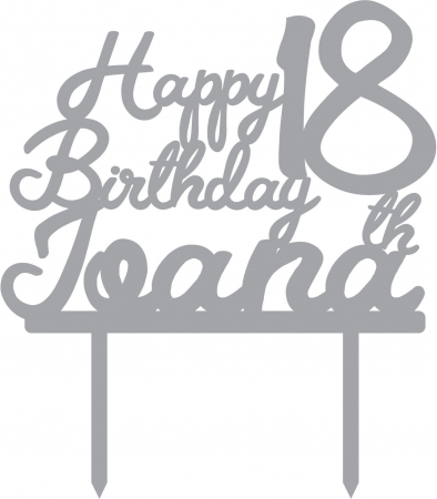 Topper Tort Personalizat Happy birthday TC190 [2]