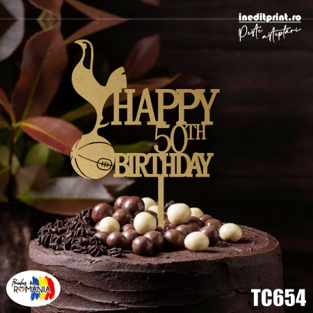 Sporturi - Topper Tort Personalizat Happy Birthday TC654