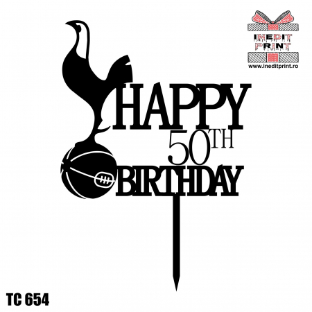 Topper Tort Personalizat Happy Birthday TC654 [4]