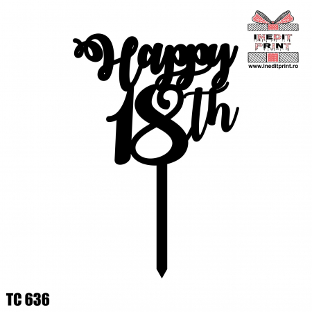 Topper Tort Personalizat Happy  TC636 [3]