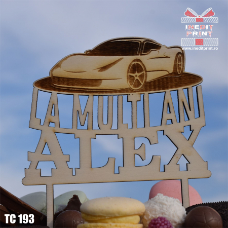 Pasiuni - Topper Tort Personalizat ''La multi ani'' TC193