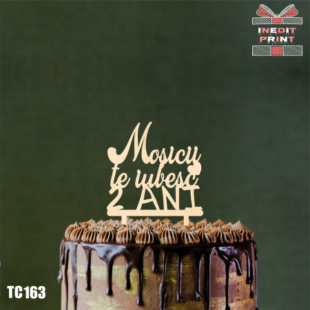 Nasi / Mosi - Topper Tort Personalizat Moșici TC163