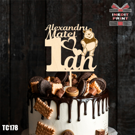 Aniversari copii - Topper Tort Personalizat Nume TC178