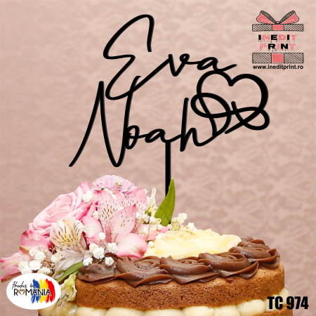 Topper Tort Personalizat Nume TC974 [3]