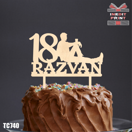 Nume - Topper Tort Personalizat Relax TC740