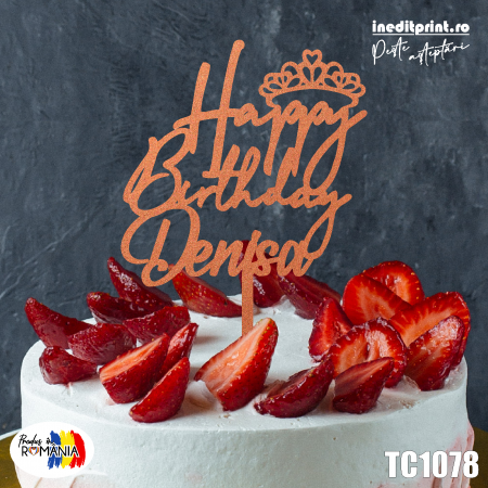 Topper tort Personalizat TC1078
