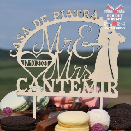 Casa de Piatra - Topper Tort Personalizat TC307