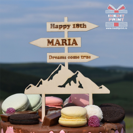 Pasiuni - Topper Tort Personalizat TC254