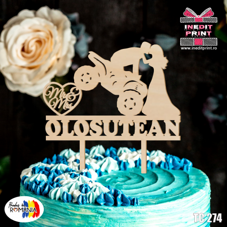 Pasiuni - Topper Tort Personalizat TC274