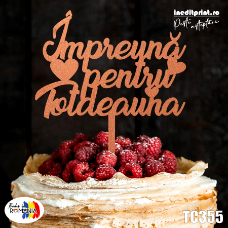 Mesaje de dragoste - Topper Tort Personalizat TC355