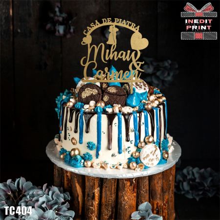 Casa de Piatra - Topper Tort Personalizat TC404
